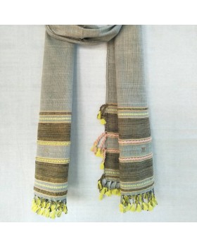 Cotton Stole- Hand Weaving